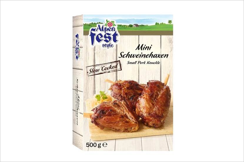 Veiligheidswaarschuwing Mini Schweinehaxen van Alpen Fest Style
