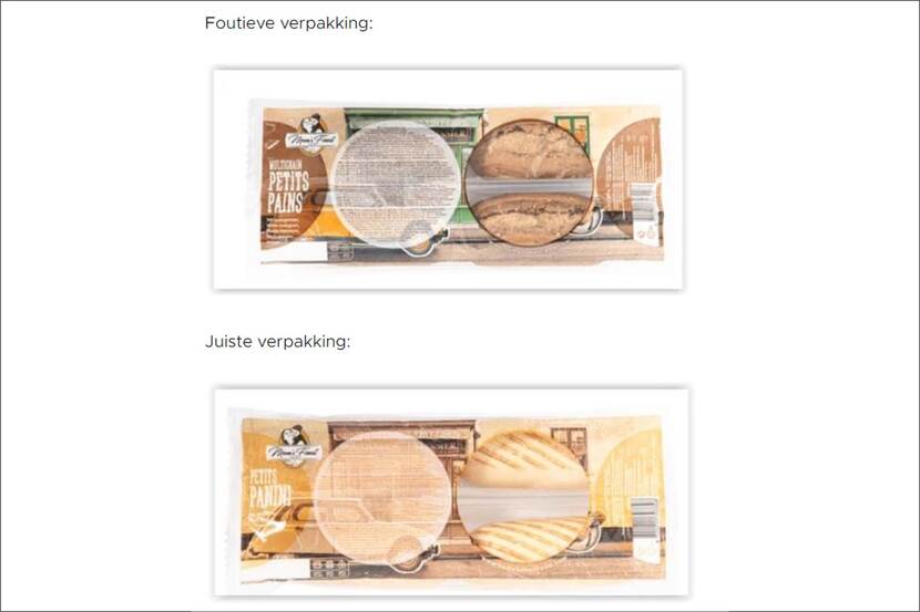 Veiligheidswaarschuwing Mom’s finest petit panini 4x Dirk van den Broek en DekaMarkt (melkallergie)