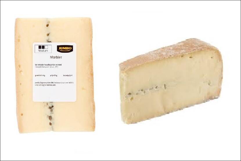 Veiligheidswaarschuwing Morbier (kaas) van diverse supermarkten