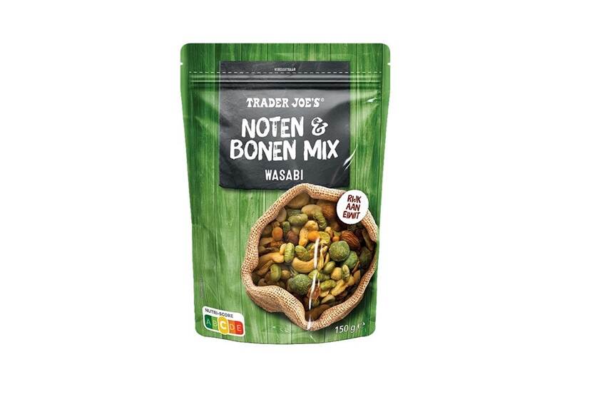 Veiligheidswaarschuwing Noten & Bonen Mix (Wasabi) 150g van ALDI (Cashewnotenallergie)
