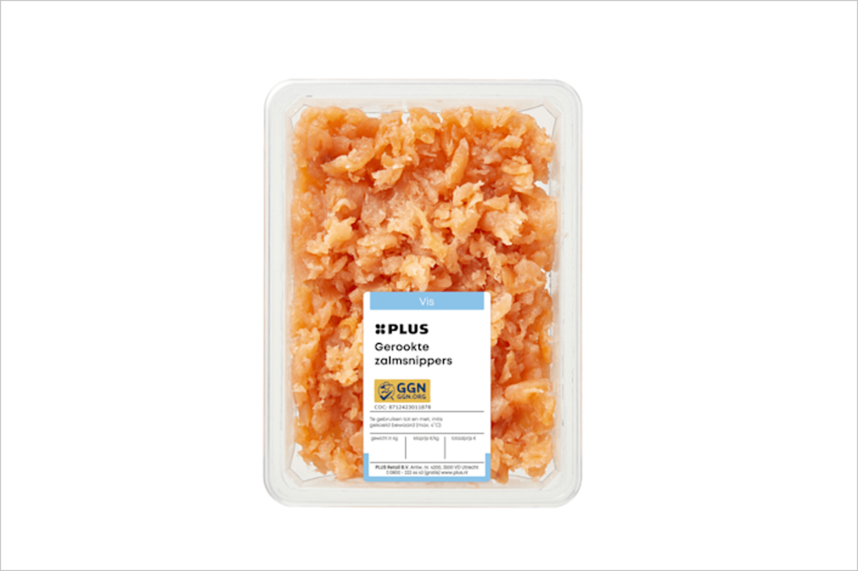 Veiligheidswaarschuwing PLUS Gerookte zalmsnippers 150g