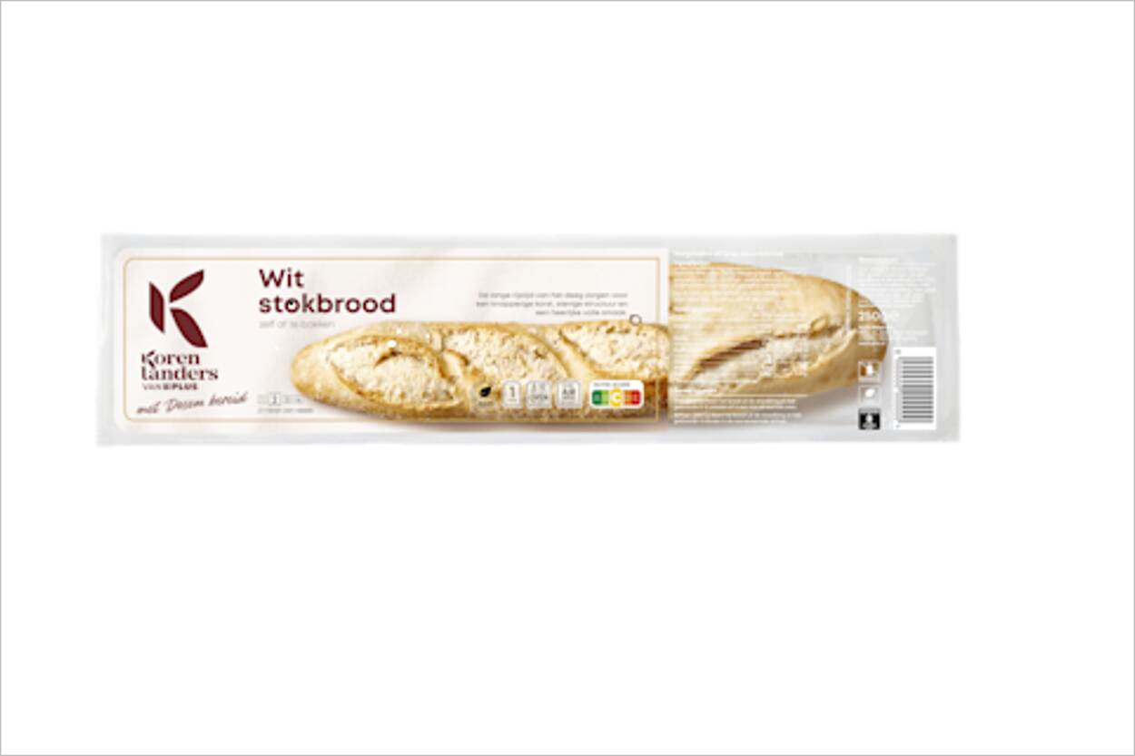 Veiligheidswaarschuwing PLUS Korenlanders Wit stokbrood met desem bereid (rogge-allergie)