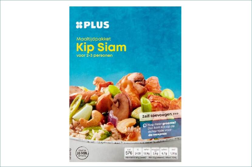 Veiligheidswaarschuwing PLUS Maaltijdpakket Kip Siam (lupine-, selderij- en melkallergie)