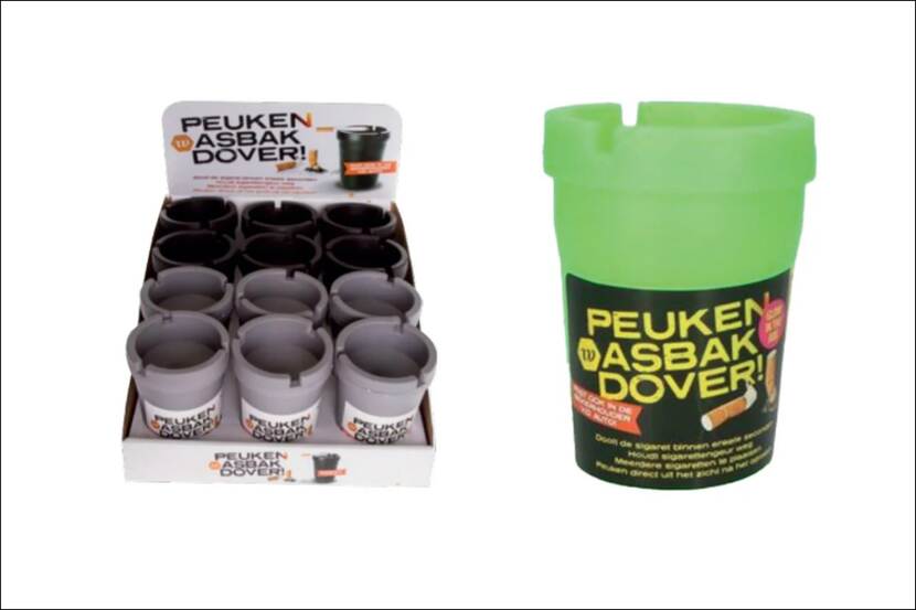 Veiligheidswaarschuwing Peuken Asbak Dover van D&F