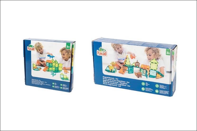 Veiligheidswaarschuwing Playland Magnetische Bouwsets Groot Dino en Zoo van ALDI