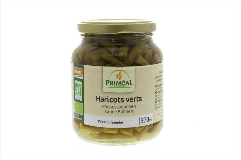 Veiligheidswaarschuwing Primeal haricots verts 370ml van Ekibio