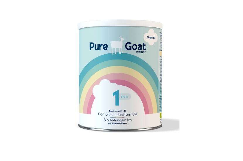 Veiligheidswaarschuwing Pure Goat Company Volledige Zuigelingenvoeding 1 verpakking 800 gram