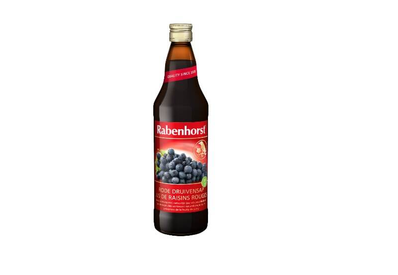 Veiligheidswaarschuwing Rabenhorst Rode druivensap met ijzer (ethyleenoxide)