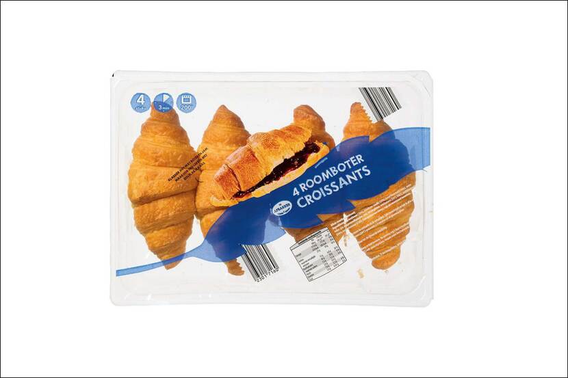 Veiligheidswaarschuwing Roomboter Croissants 180 gram, 4 stuks Aldi