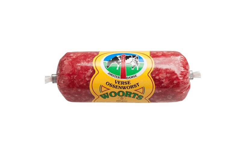 Veiligheidswaarschuwing Slagerij Woorts Verse Amsterdamse Ossenworst 200 gram Dirk
