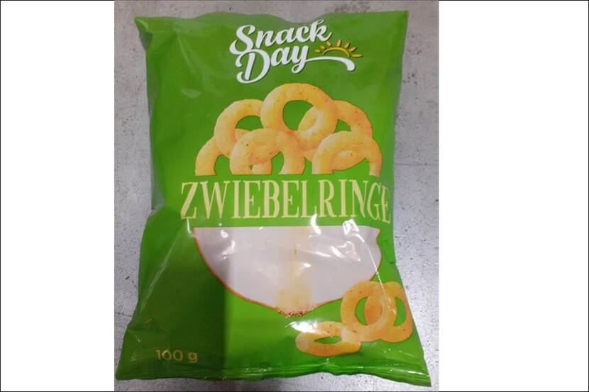 Veiligheidswaarschuwing SnackDay Zwiebelringe van Lidl