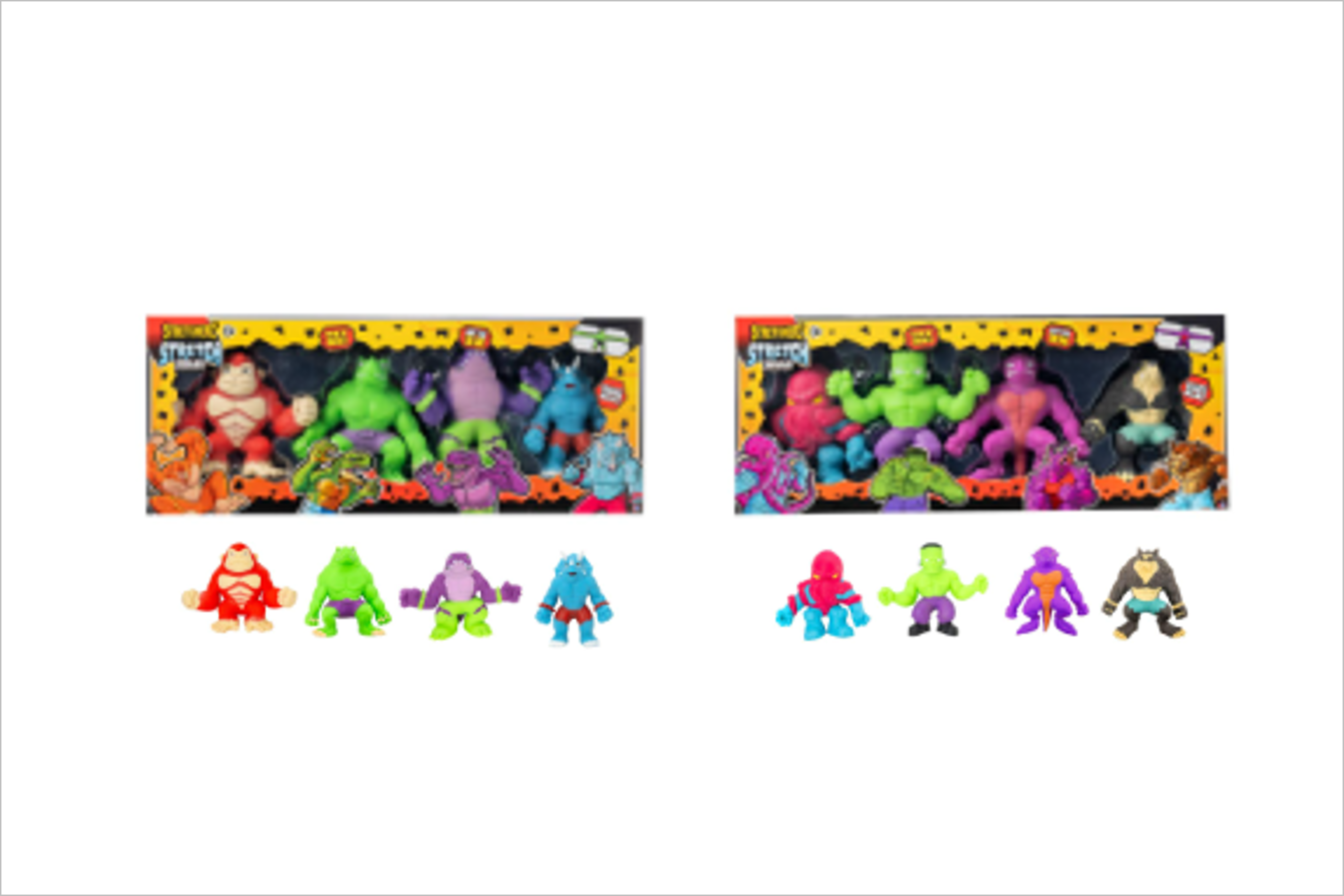 Veiligheidswaarschuwing Stretcherz Stretch Squad-speelgoedfiguren van TK Maxx