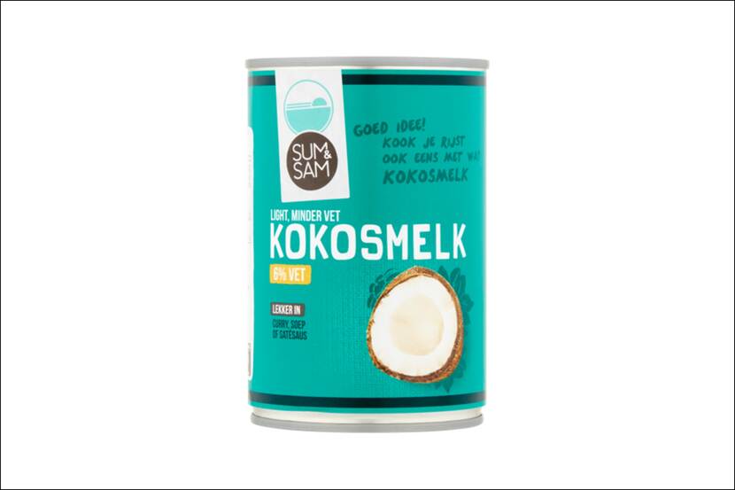 Veiligheidswaarschuwing Sum&Sam kokosmelk light 400 ml van diverse supermarkten (sulfietallergie)