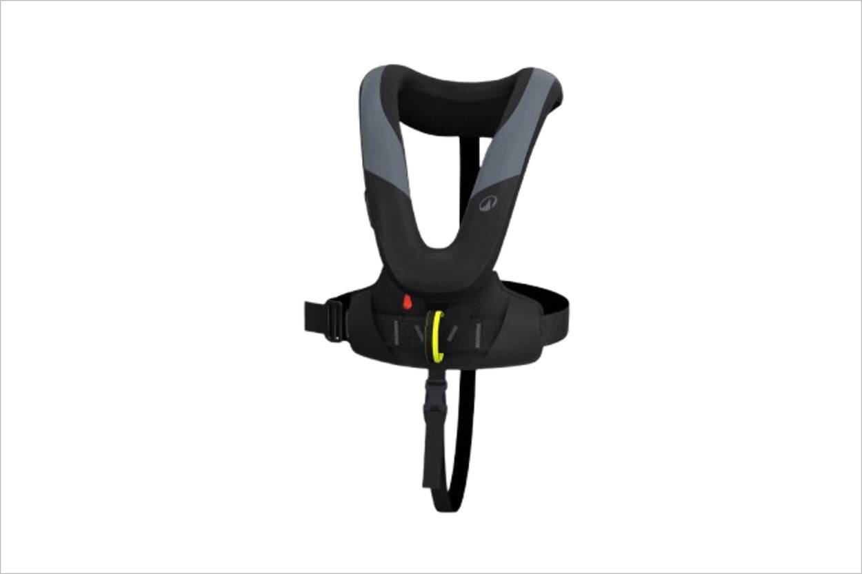Veiligheidswaarschuwing TRIBORD reddingsvest LJ150N harnas + grijs / zwart Decathlon