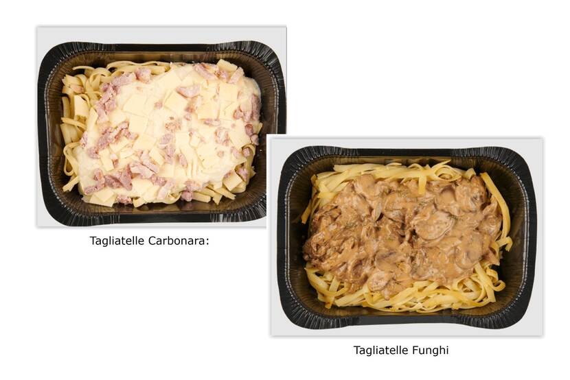 Veiligheidswaarschuwing Tagliatelle Carbonara en Tagliatelle Al Funghi van DekaMarkt (ei-allergie)