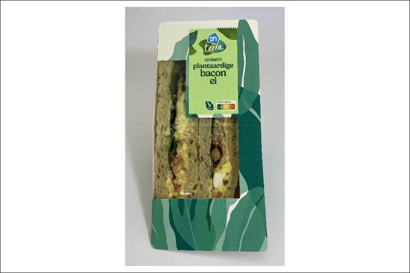 Veiligheidswaarschuwing Terra Sandwich plantaardige bacon ei van Albert Heijn (selderij- en haverallergie)