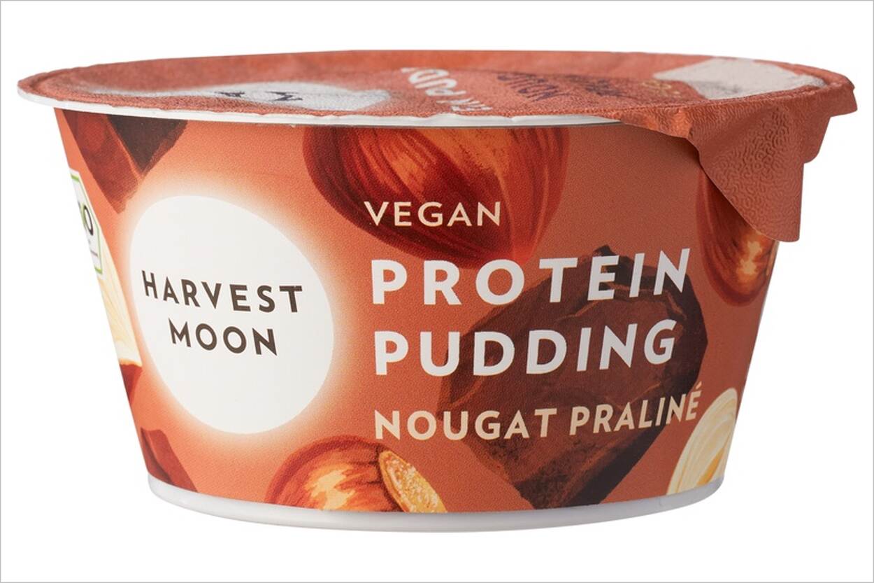 Veiligheidswaarschuwing Vegan protein pudding Nougat Praliné van Harvest Moon (soja- en hazelnoot-allergie)
