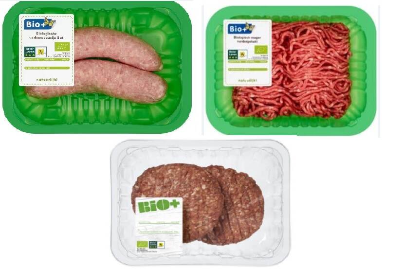 Veiligheidswaarschuwing diverse BIO+ vleesproducten