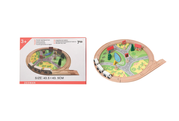 Veiligheidswaarschuwing houten treinset Zeeman