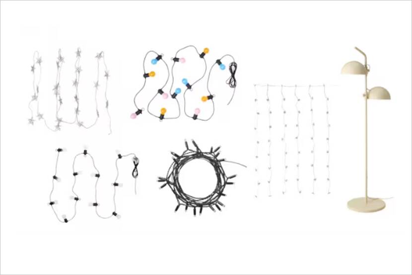 Veiligheidswaarschuwing led-lichtsnoeren en lampen voor buiten van IKEA