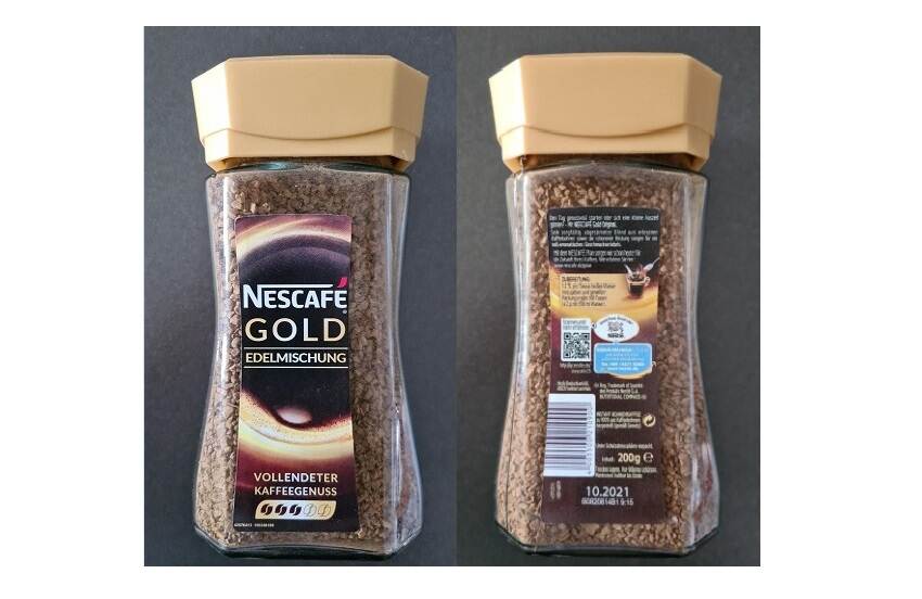 Veiligheidswaarschuwing nep-oploskoffie Nescafé Gold (niet door Nestlé geproduceerd)