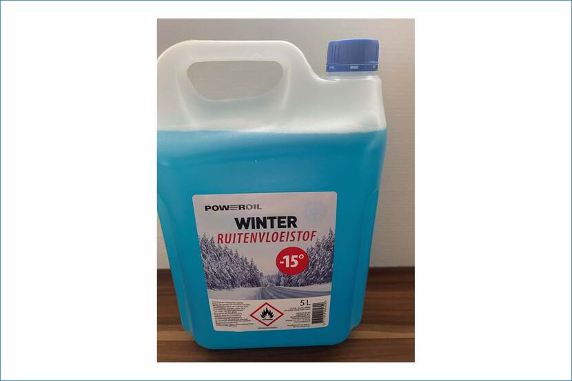Veiligheidswaarschuwing ruitensproeivloeistof winter -15°, 2L / 5L can van Power Oil
