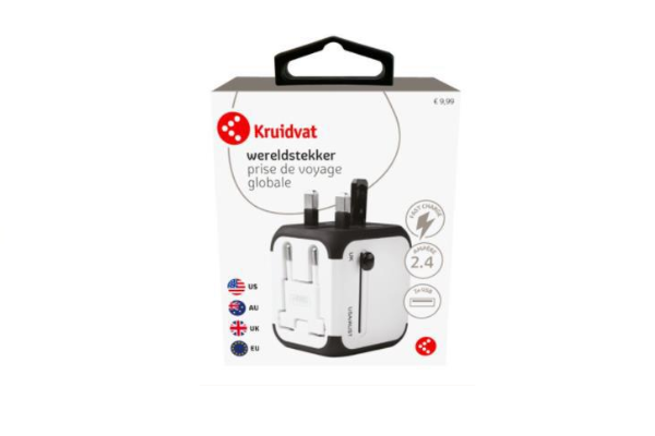 Veiligheidswaarschuwing wereldstekker Kruidvat
